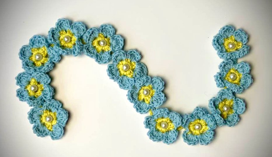 Bezaubernde Vergissmeinicht Borte