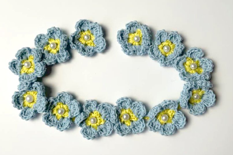 Bezaubernde Vergissmeinicht Borte