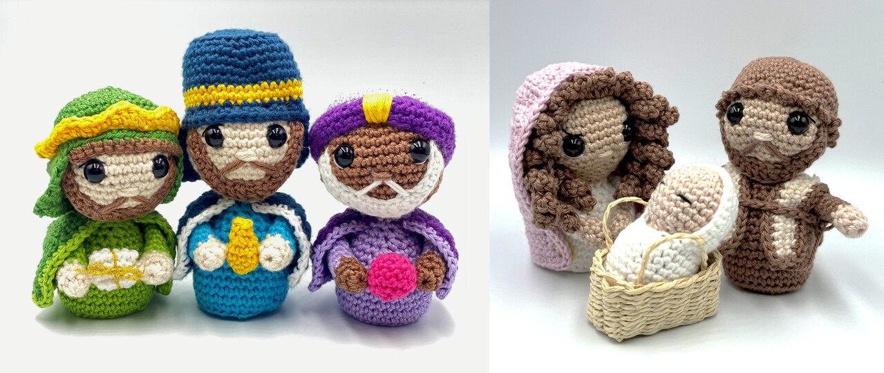 Häkelanleitung für Krippenfiguren (Weihnachten)