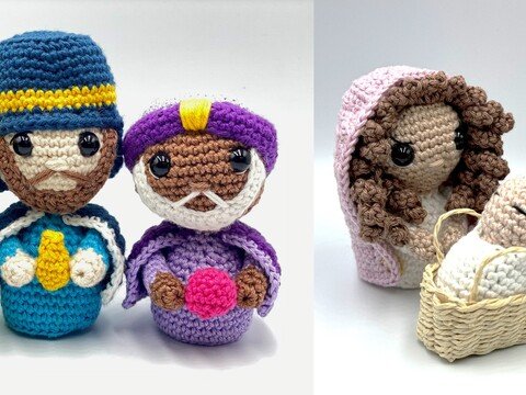 Häkelanleitung für Krippenfiguren (Weihnachten)