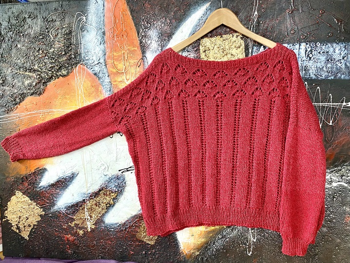 Strickanleitung Pullover "Girl On Fire" | nahtlos | 7 Größen