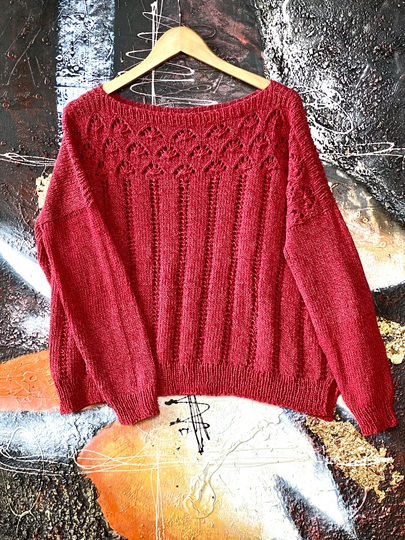 Strickanleitung Pullover "Girl On Fire" | nahtlos | 7 Größen