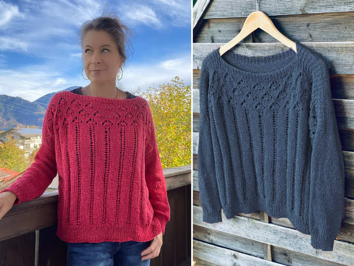 Strickanleitung Pullover "Girl On Fire" | nahtlos | 7 Größen