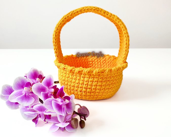 Dandelion Basket and Easter Eggs - Easter Crochet Pattern