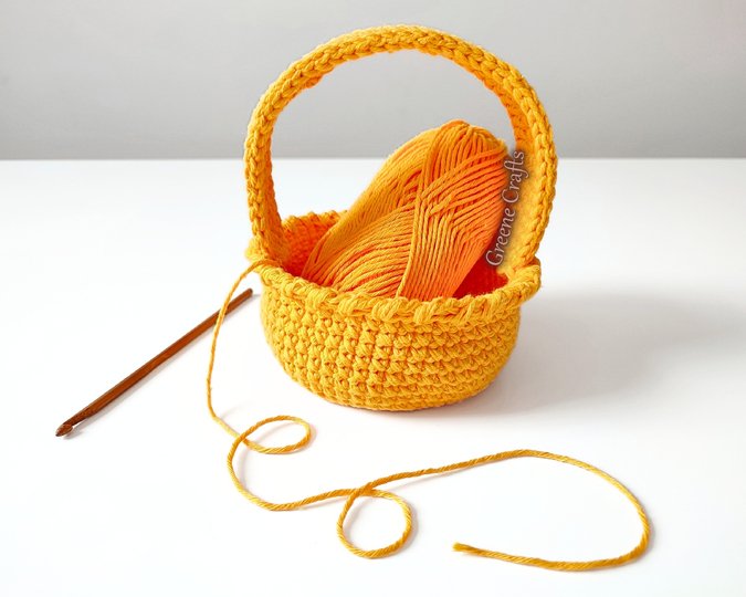 Dandelion Basket and Easter Eggs - Easter Crochet Pattern