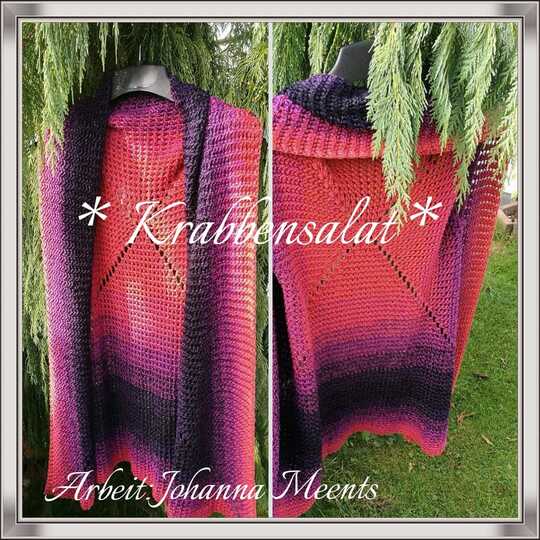 Häkelanleitung: Krabbbensalat Weste/ Jacke häkeln für alle Größen