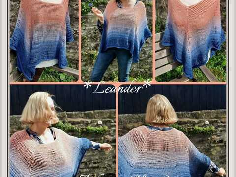 Damen Poncho Häkelanleitung: Leander - Passgenau von XS bis XXL