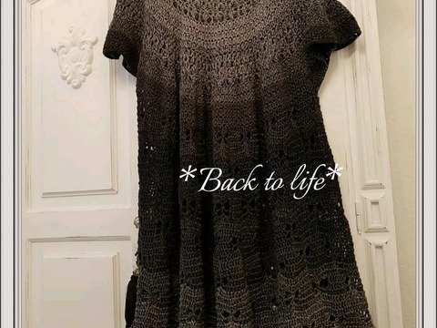 Häkelanleitung: "Back to Life" Kleid mit Rundpasse