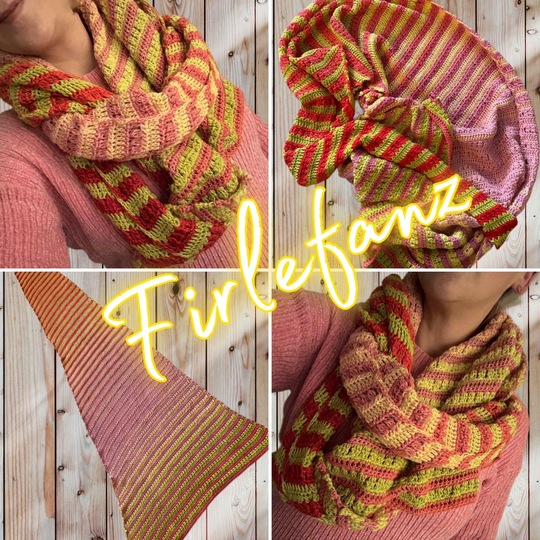 Häkelanleitung Tuch "Firlefanz"