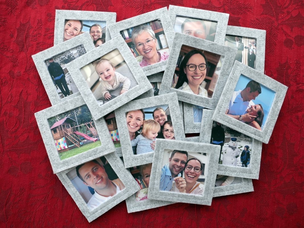 Personalisierbares Memory-Spiel mit Wechselbilderrahmen aus Filz - Bild 11