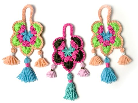 BOHO Anhänger Taschenbaumler häkeln