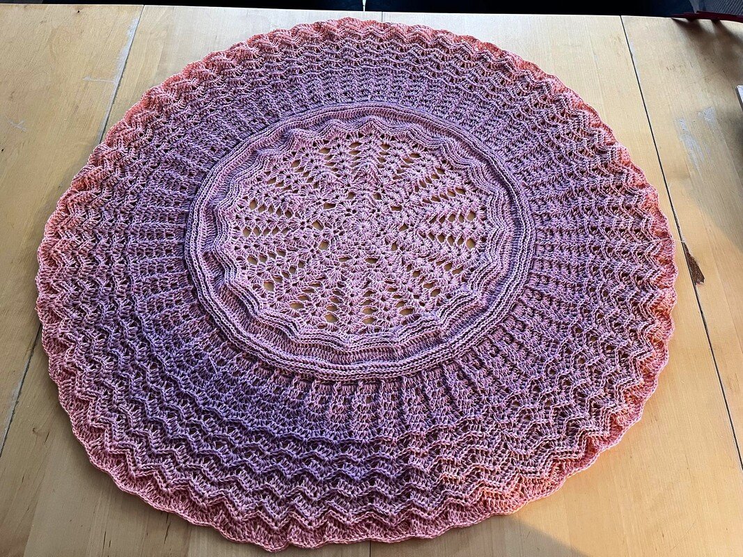 Häkelanleitung Kreisdecke Tischdecke Sol - Bild 4