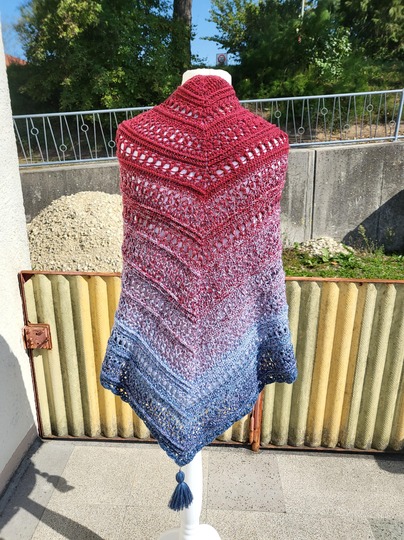 Mad Boho - Häkelanleitung flaches Dreieckstuch