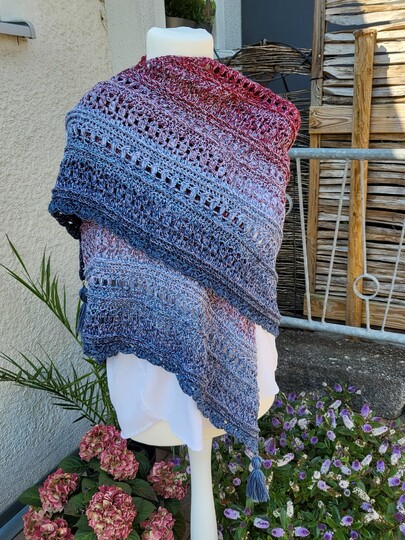 Mad Boho - Häkelanleitung flaches Dreieckstuch