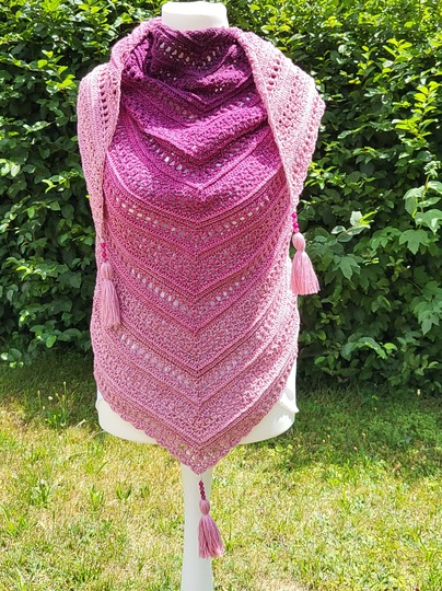 Mad Boho - Häkelanleitung flaches Dreieckstuch