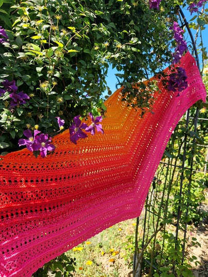 Mad Boho - Häkelanleitung flaches Dreieckstuch