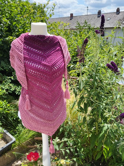 Mad Boho - Häkelanleitung flaches Dreieckstuch