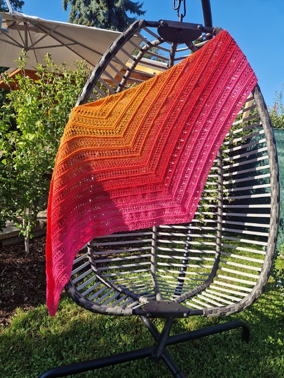 Mad Boho - Häkelanleitung flaches Dreieckstuch