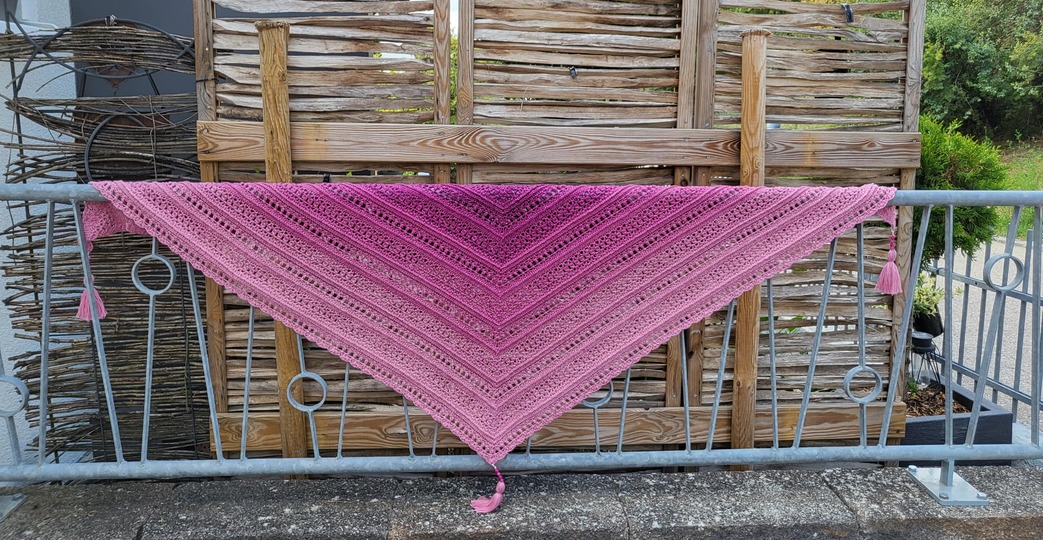 Mad Boho - Häkelanleitung flaches Dreieckstuch