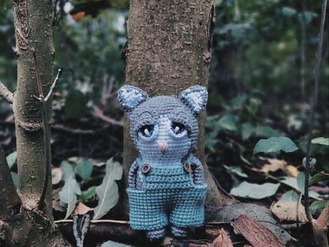 Häkelanleitung gelangweilte Katze