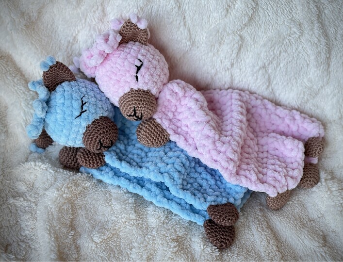 Crochet Pattern - Comforter / Lovey Alpacas "Nala und Kion"