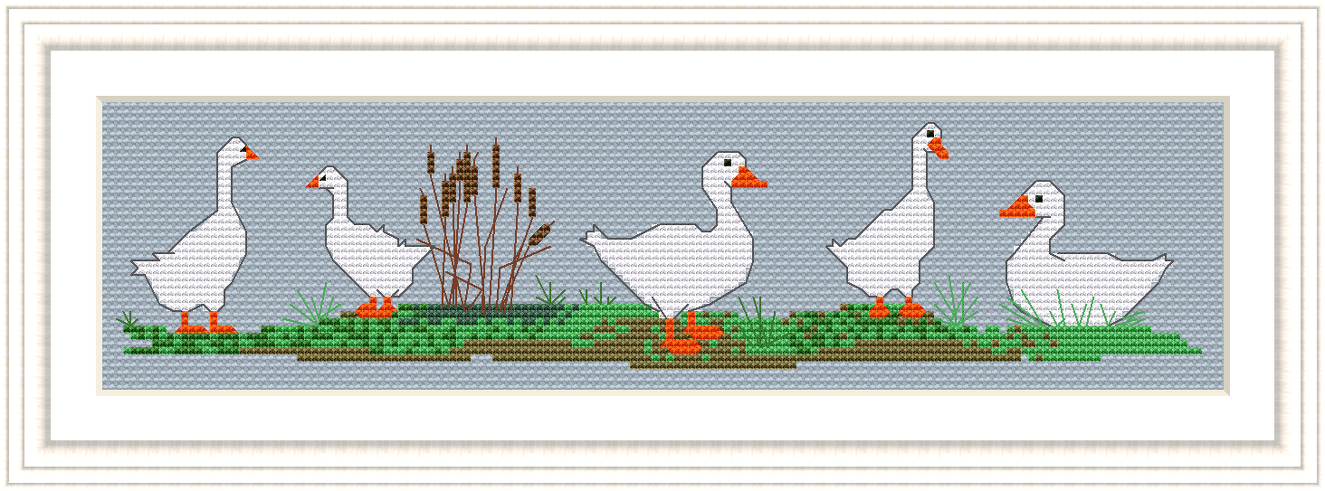 Cross Stitch Pattern Geese PDF Download - Image 2