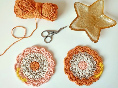 Desert Flower Coaster - Home Decoration Crochet Pattern