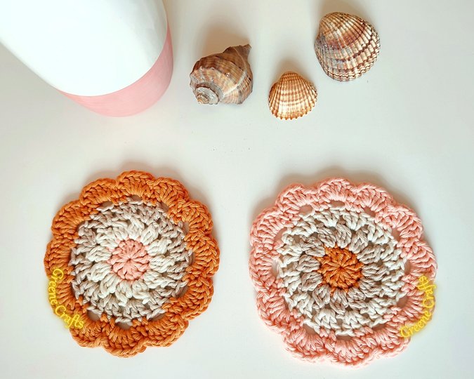 Desert Flower Coaster - Home Decoration Crochet Pattern