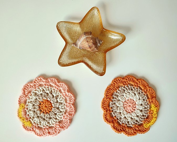 Desert Flower Coaster - Home Decoration Crochet Pattern
