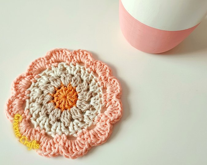 Desert Flower Coaster - Home Decoration Crochet Pattern