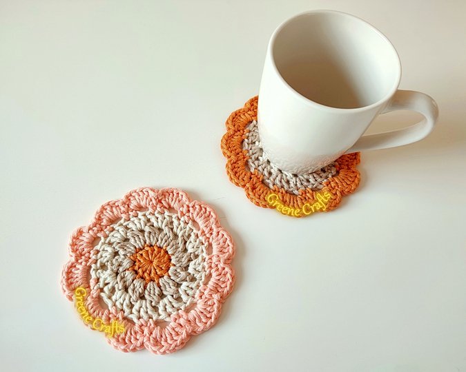 Desert Flower Coaster - Home Decoration Crochet Pattern