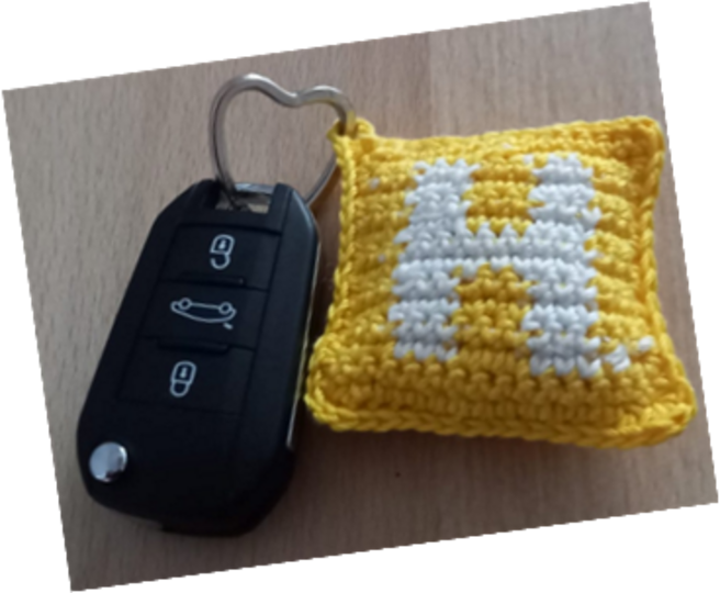 *Häkle dir einen kleinen und individuellen Schlüsselanhänger *