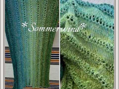 Strickanleitung "Sommerwind" Damen Loop Schal stricken