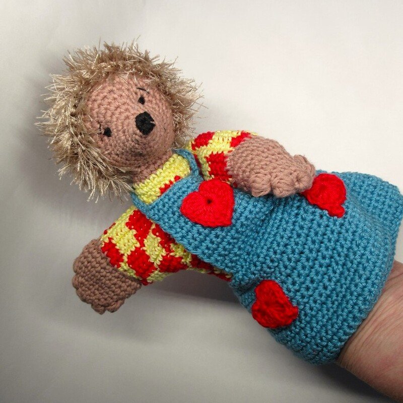 Häkelanleitung Handpuppe Igel Izzy - Bild 7