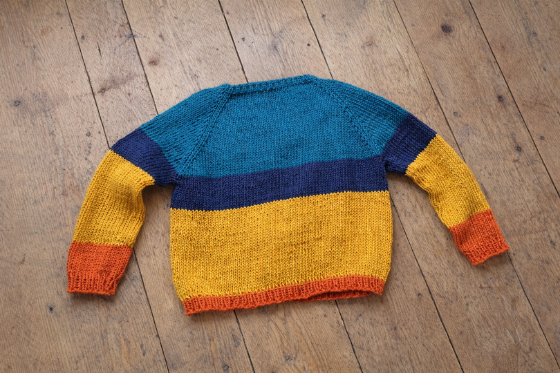 Strickanleitung für Basic Kids Pullover in 7 Grössen