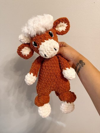 Free Crochet Snuggler Pattern Highland Cow 
