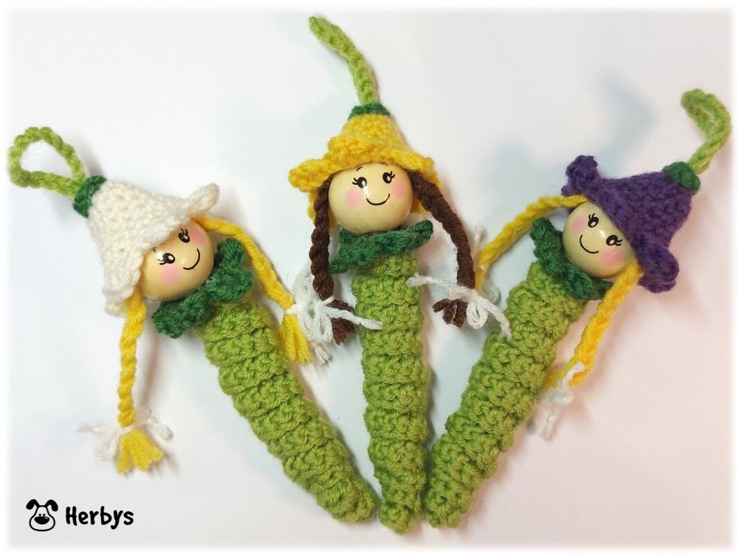 Häkelanleitung Glückswürmchen "Blumenkinder"