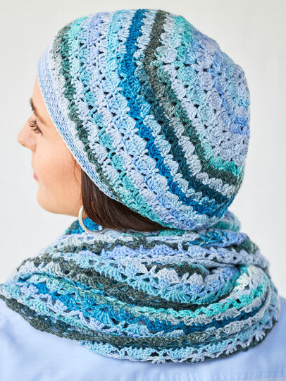 TUCH HALF-GRANNY MIT BEANIE