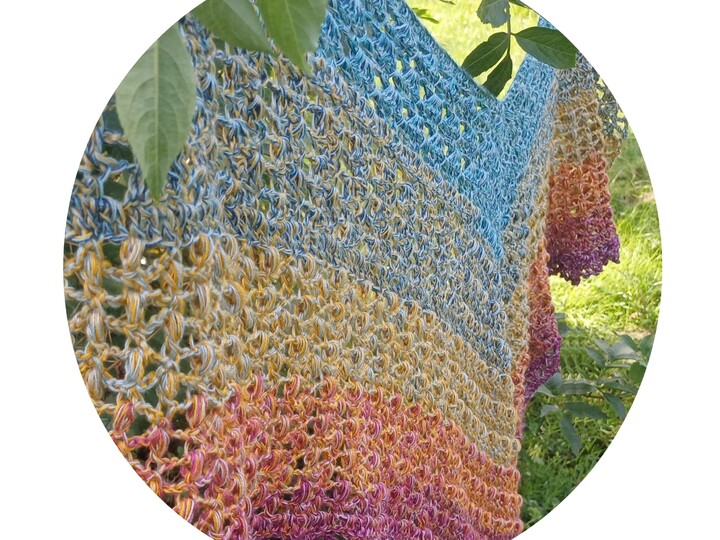 Dreiecksstola "Amar" mit 4 Mustern häkeln