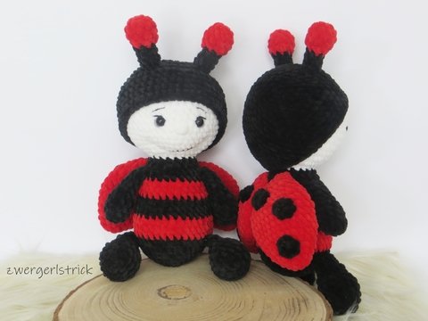 Häkelanleitung für kuscheligen Marienkäfer