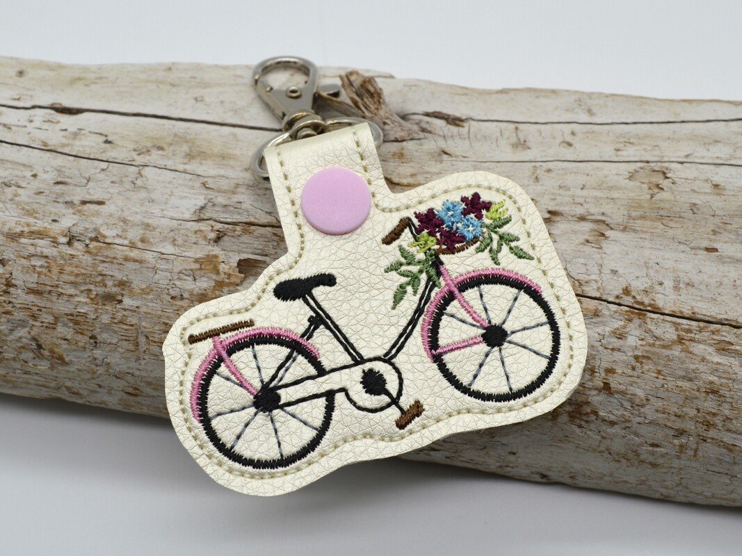 Stickdatei ITH Fahrrad Schlüsselanhänger - Bild 6