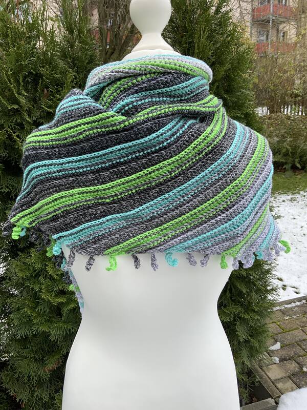 Häkelanleitung Tuch Kringeling - Bild 6