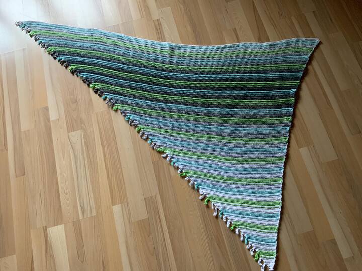 Häkelanleitung Tuch Kringeling