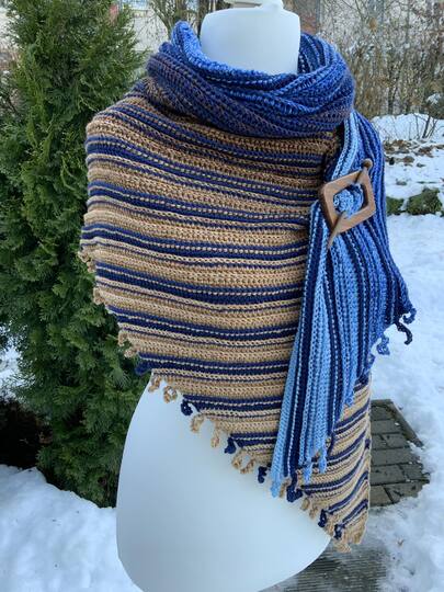 Häkelanleitung Tuch Kringeling