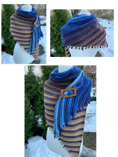 Häkelanleitung Tuch Kringeling