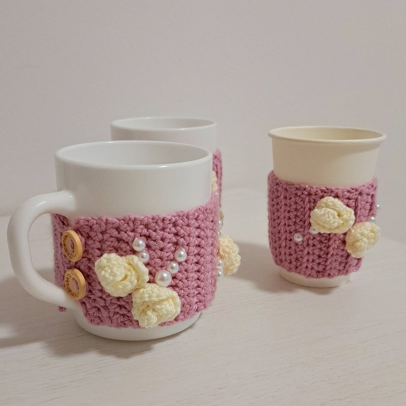 Tassenwärmer - Becherwärmer häkeln - Häkelanleitung PDF - Bild 3