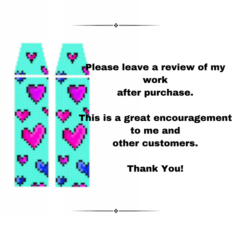 Heartscape Fringe Earring Pattern - Image 2