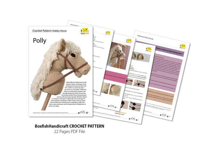 Hobby Horse Häkelanleitung, Anleitung Steckenpferd, Spielzeugpferd