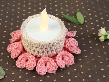 Teelichthalter "Kleine Herzen" – Hochzeit, Muttertag, Valentinstag