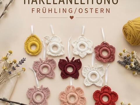 Häkelanleitung Anhänger Frühling Ostern Deutsch